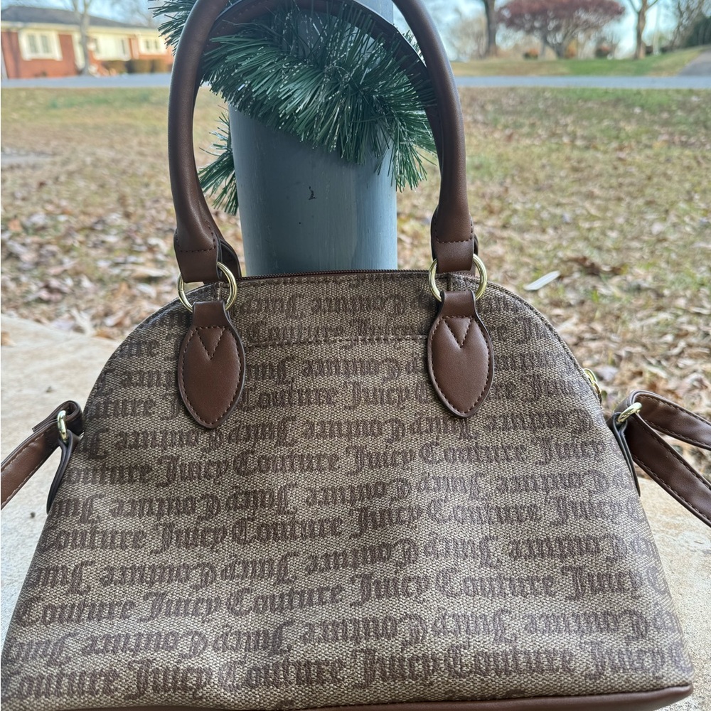 Juicy Couture Monogram Brown Satchel NWT - Picture 2 of 6